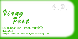 virag pest business card